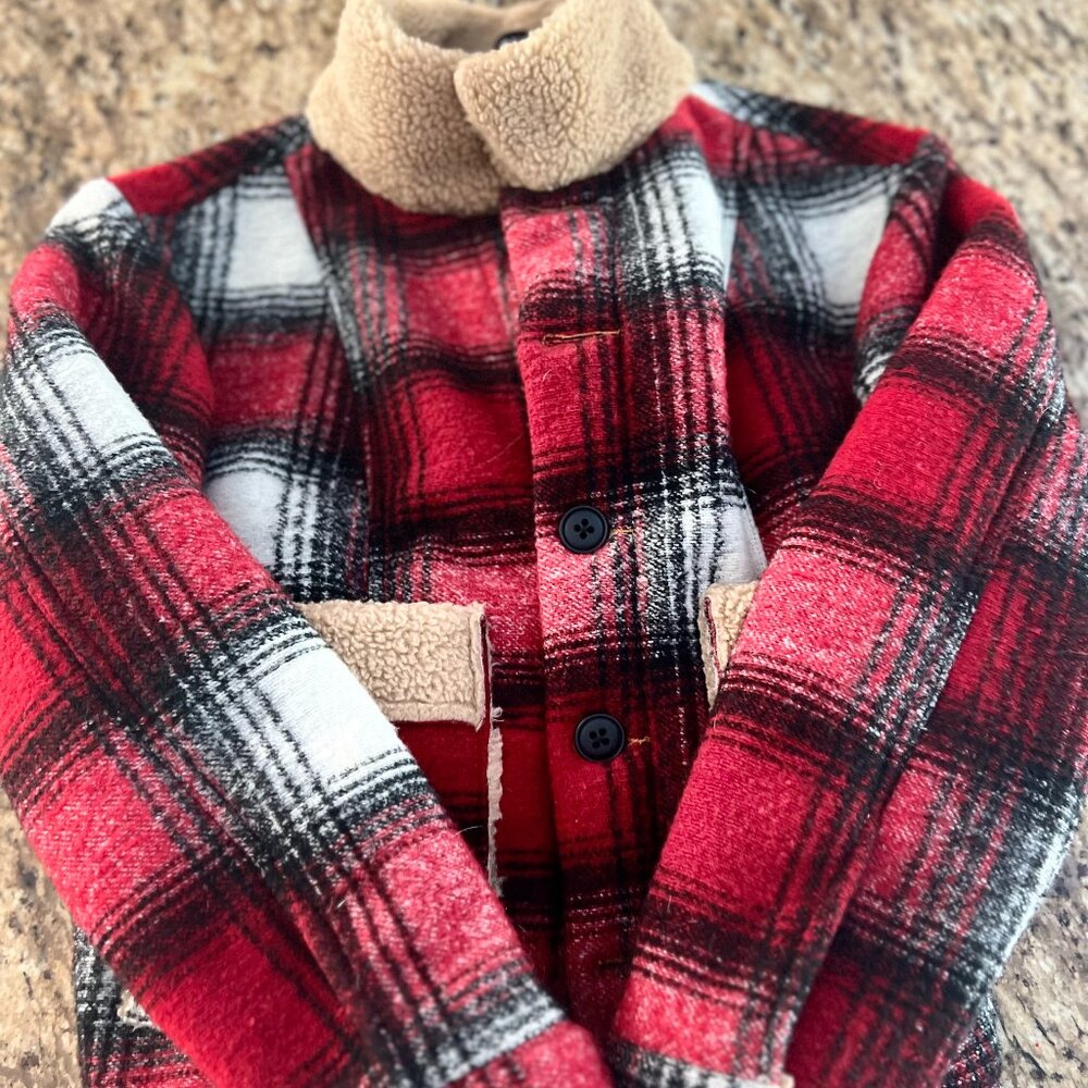 plaid coat